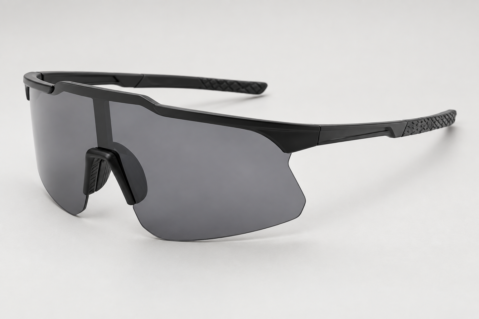 Model 9264 Semi-Rimless Sport Shield Sunglasses