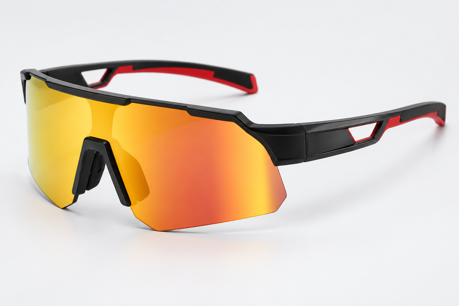 Model 9285 Angular Shield Sports Sunglasses