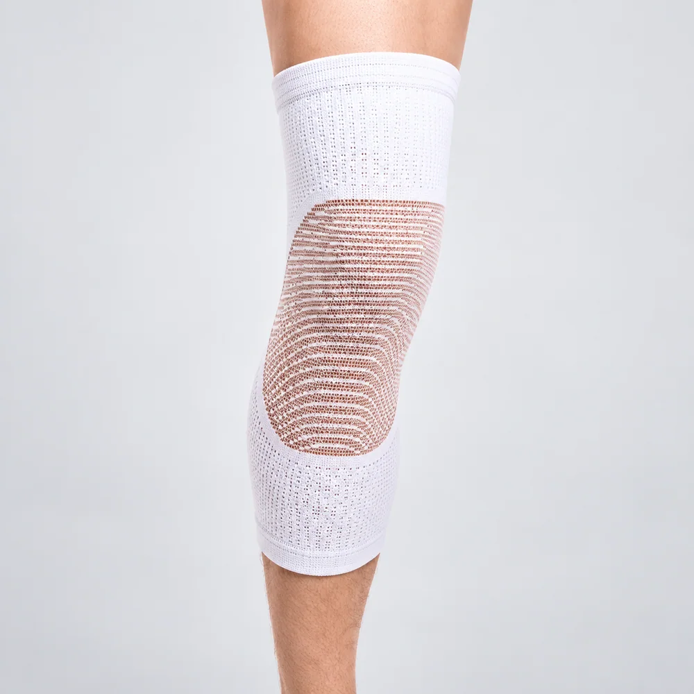 CS-021 White Mesh Knee Sleeve for OEM programs