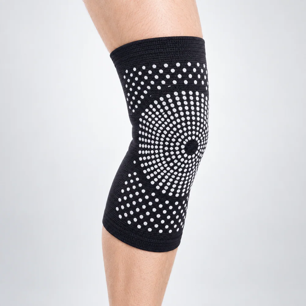 CS-027 Black Dot Knit Knee Sleeve for OEM programs