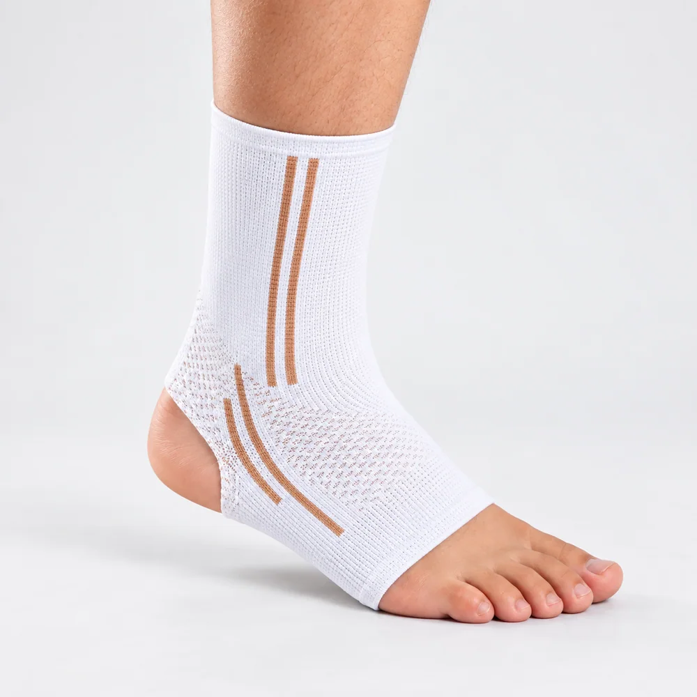 CS-031 White Open-Heel Ankle Sleeve for OEM programs