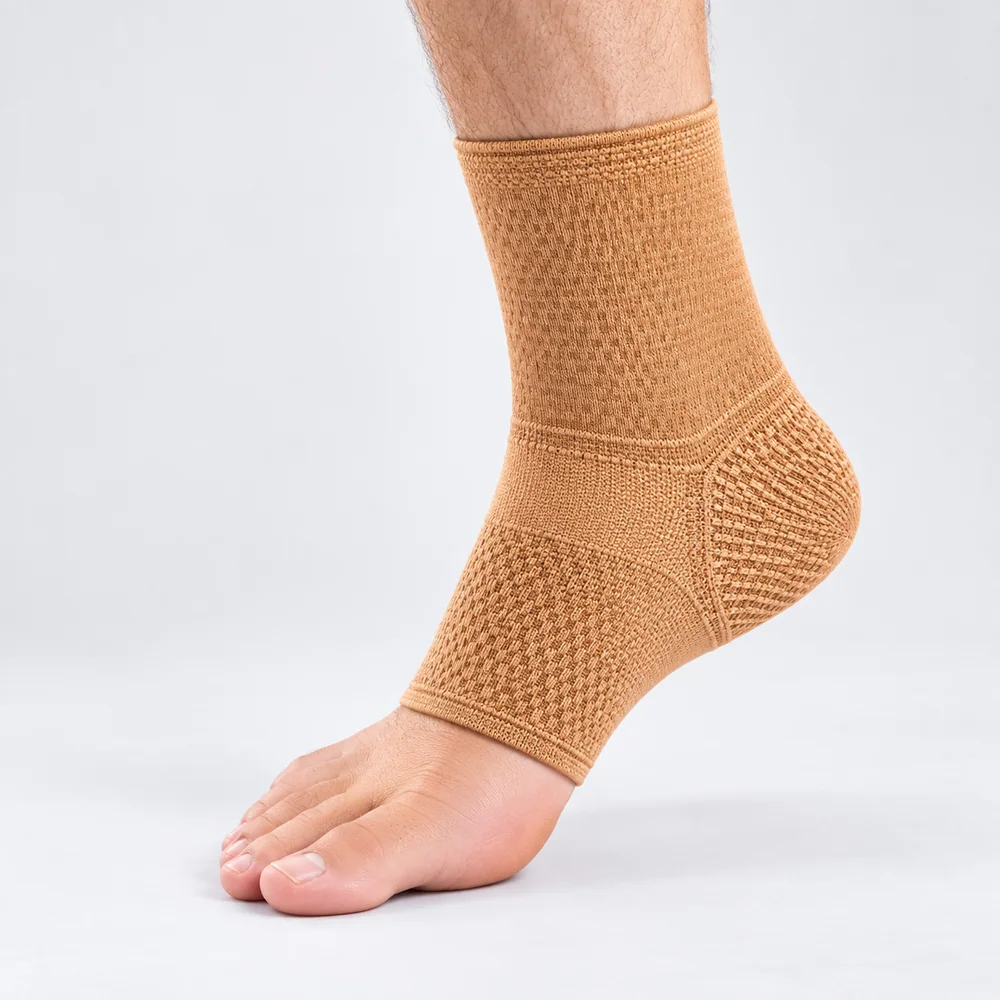 CS-048 Tan Bamboo Ankle Sleeve for OEM programs