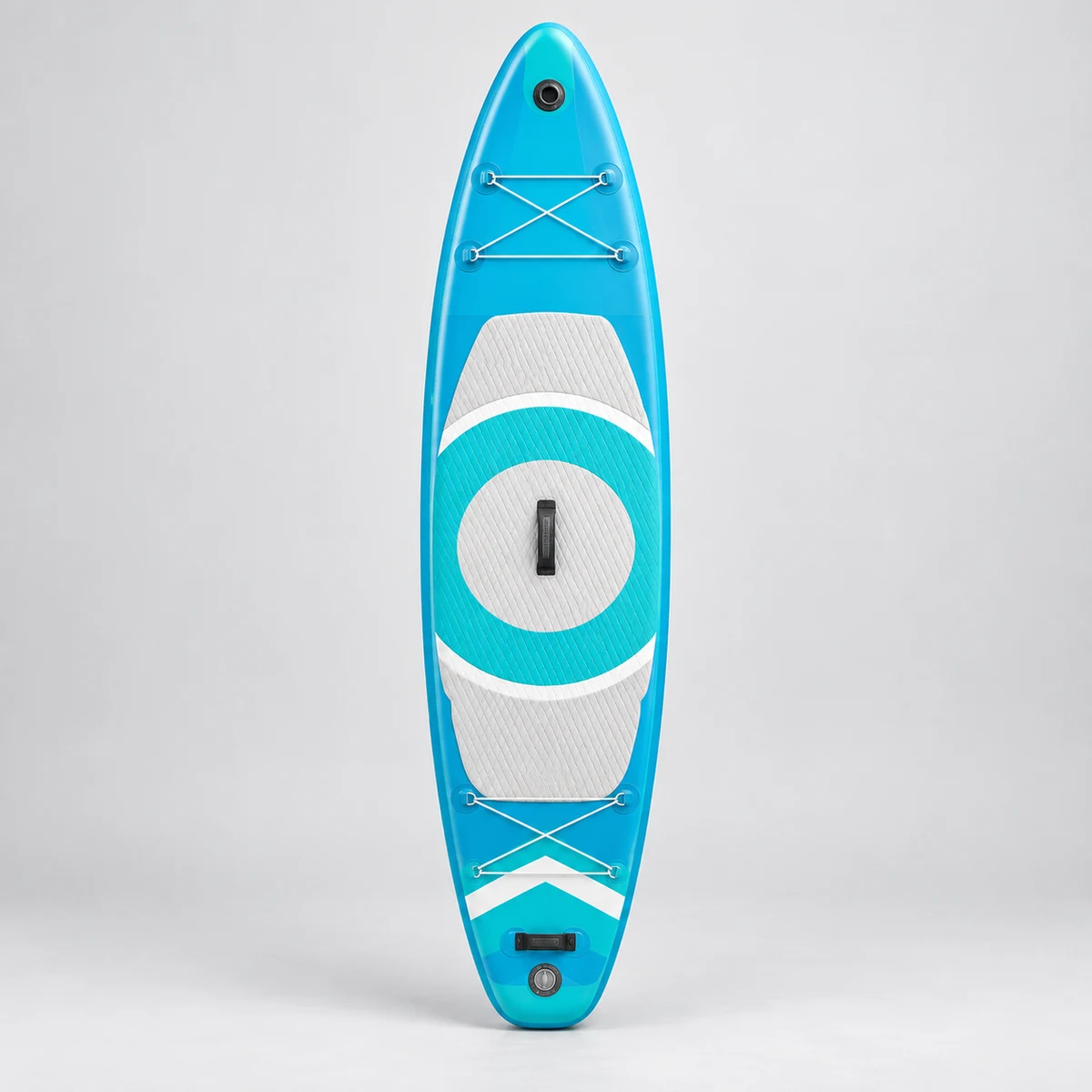 Cyan Circle All-Around Inflatable Paddleboard SUP-001, complete unbranded all-around inflatable paddleboard