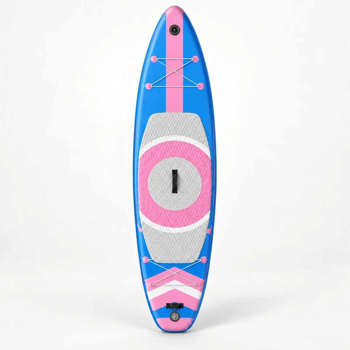Blue Pink Circle All-Around Inflatable Paddleboard SUP-003, complete unbranded all-around inflatable paddleboard