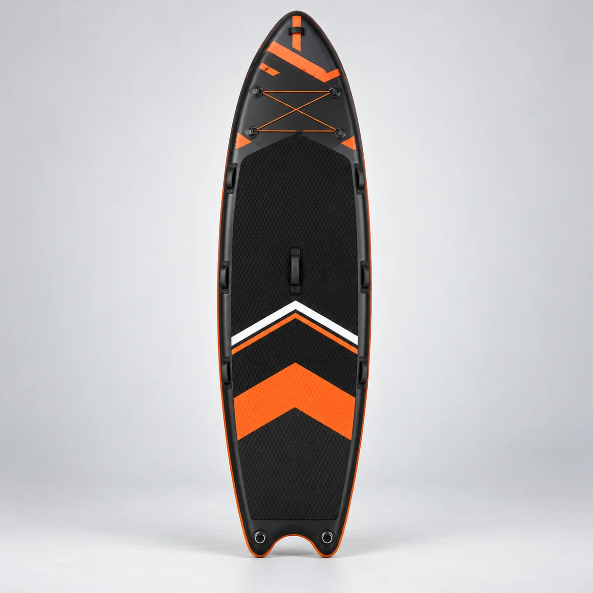 Black Orange Team Inflatable Paddleboard SUP-026, complete unbranded team inflatable paddleboard