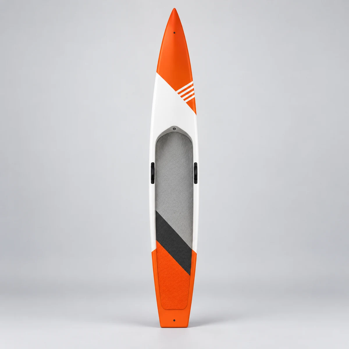 Orange White Hard Stand-Up Paddleboard SUP-031, complete unbranded hard stand-up paddleboard