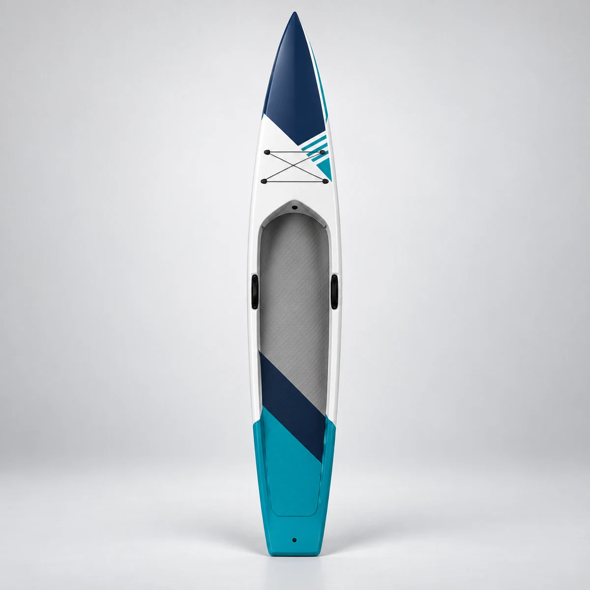 Navy Aqua Hard Stand-Up Paddleboard SUP-032, complete unbranded hard stand-up paddleboard