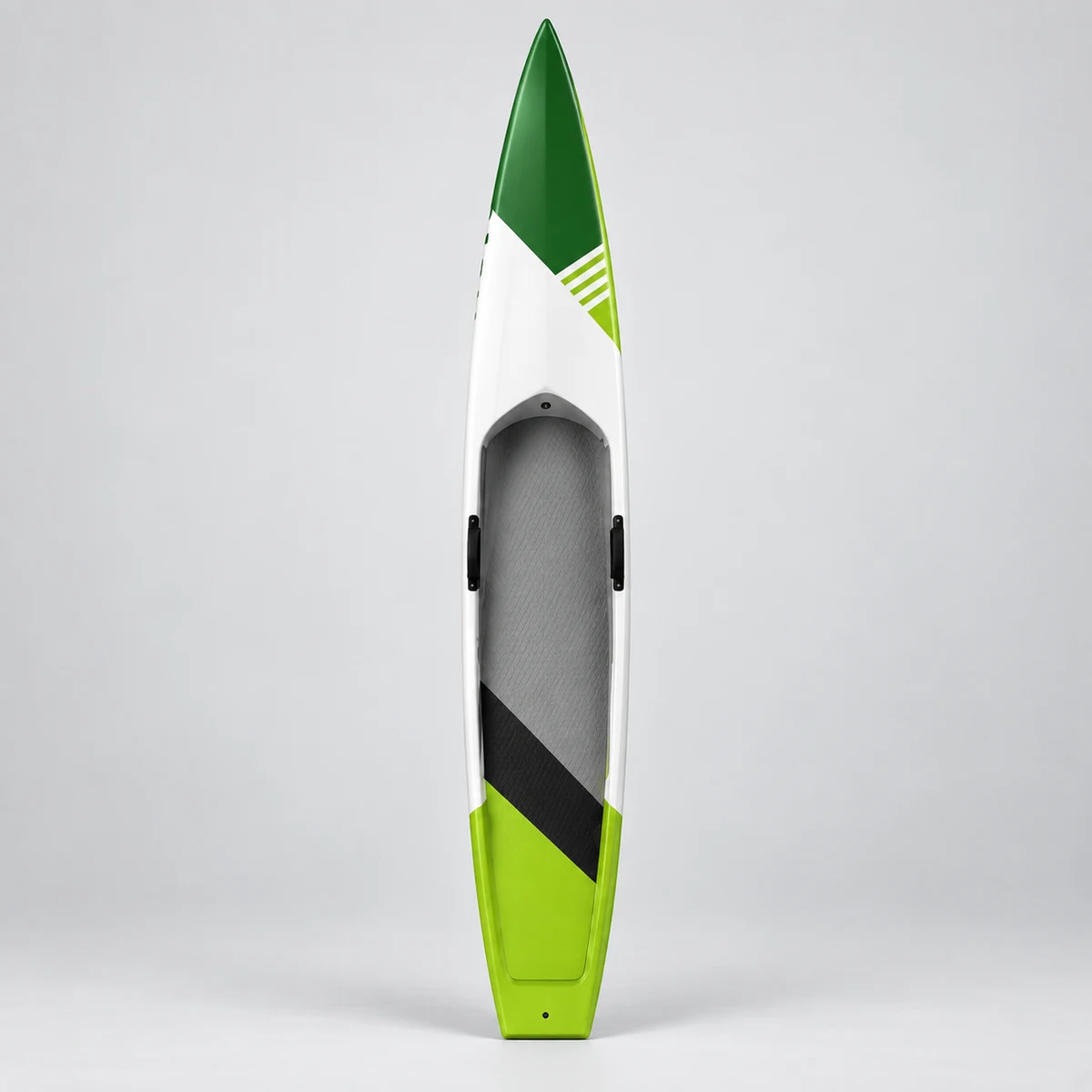 Green White Hard Stand-Up Paddleboard SUP-033, complete unbranded hard stand-up paddleboard