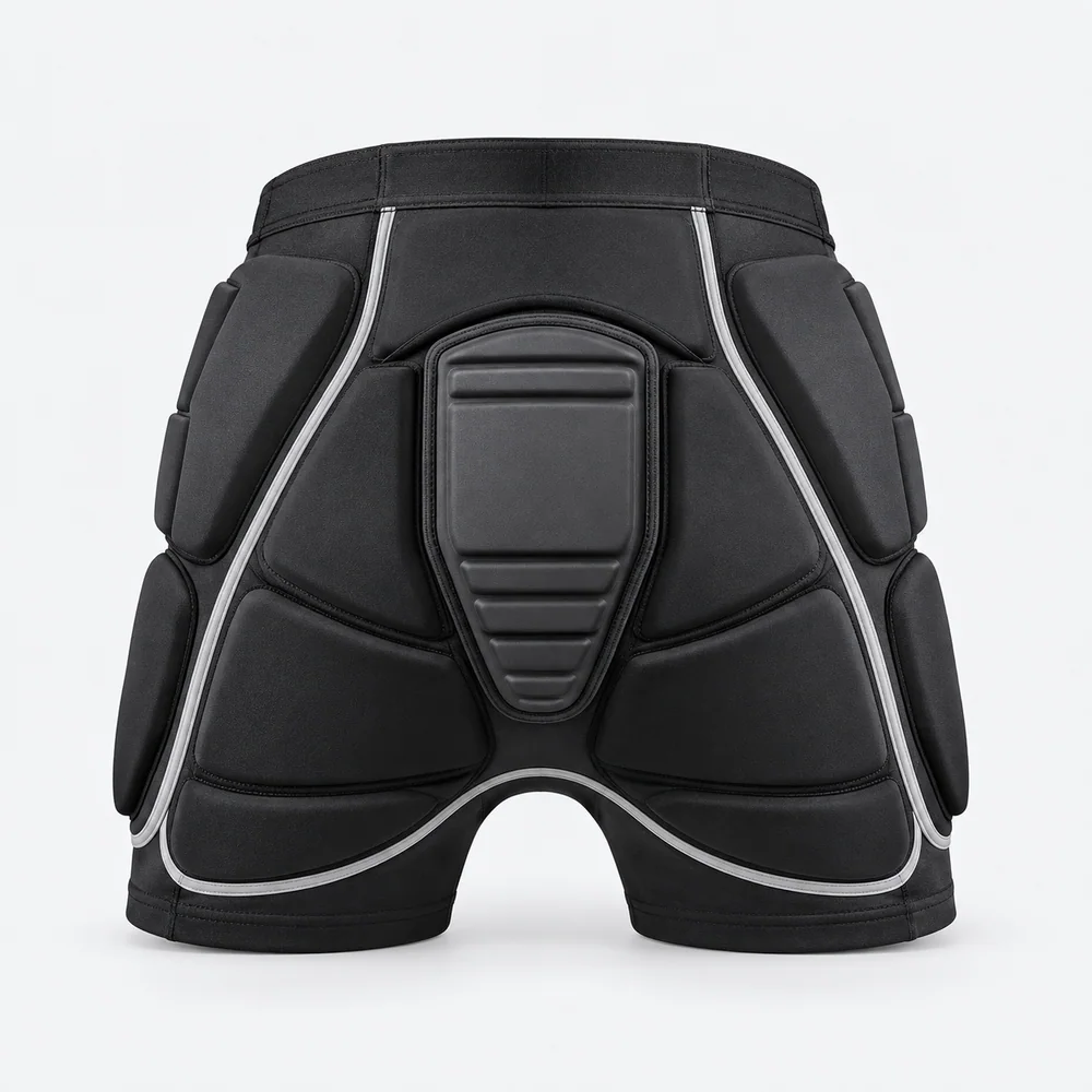 Center Panel Padded Shorts for OEM ski and snowboard programs