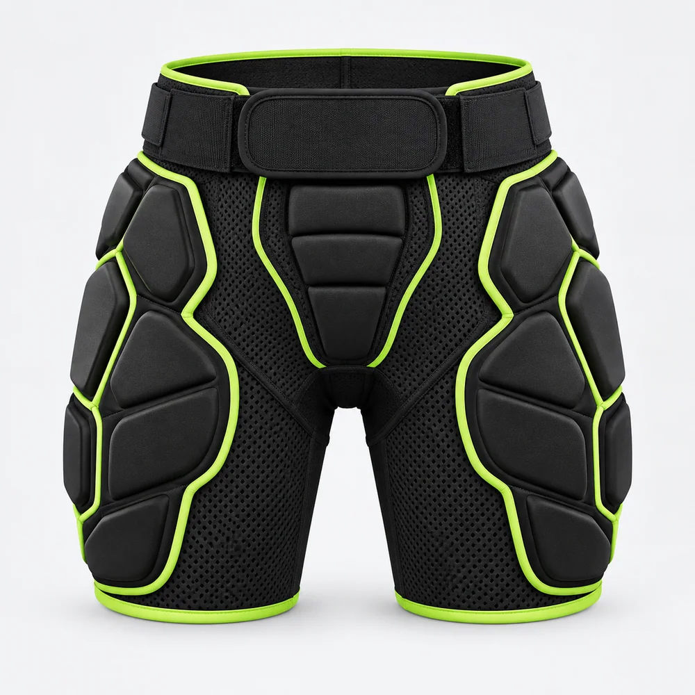Neon Trim Padded Shorts for OEM ski and snowboard programs