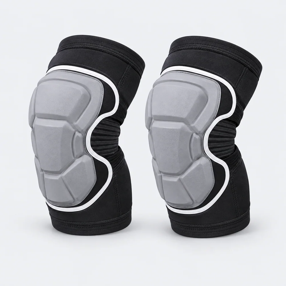 Gray Panel Knee Pads for OEM ski and snowboard programs