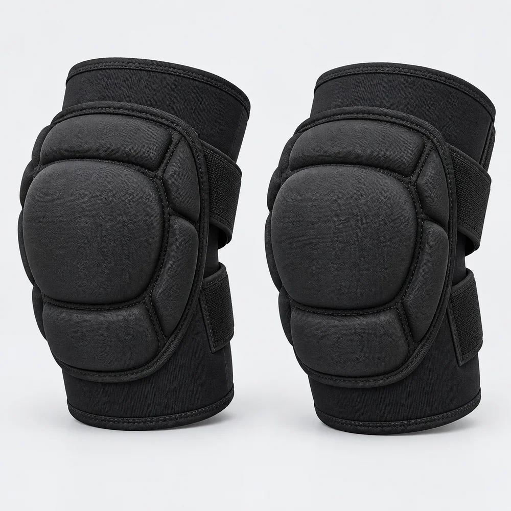 Black Cushion Knee Pads for OEM ski and snowboard programs