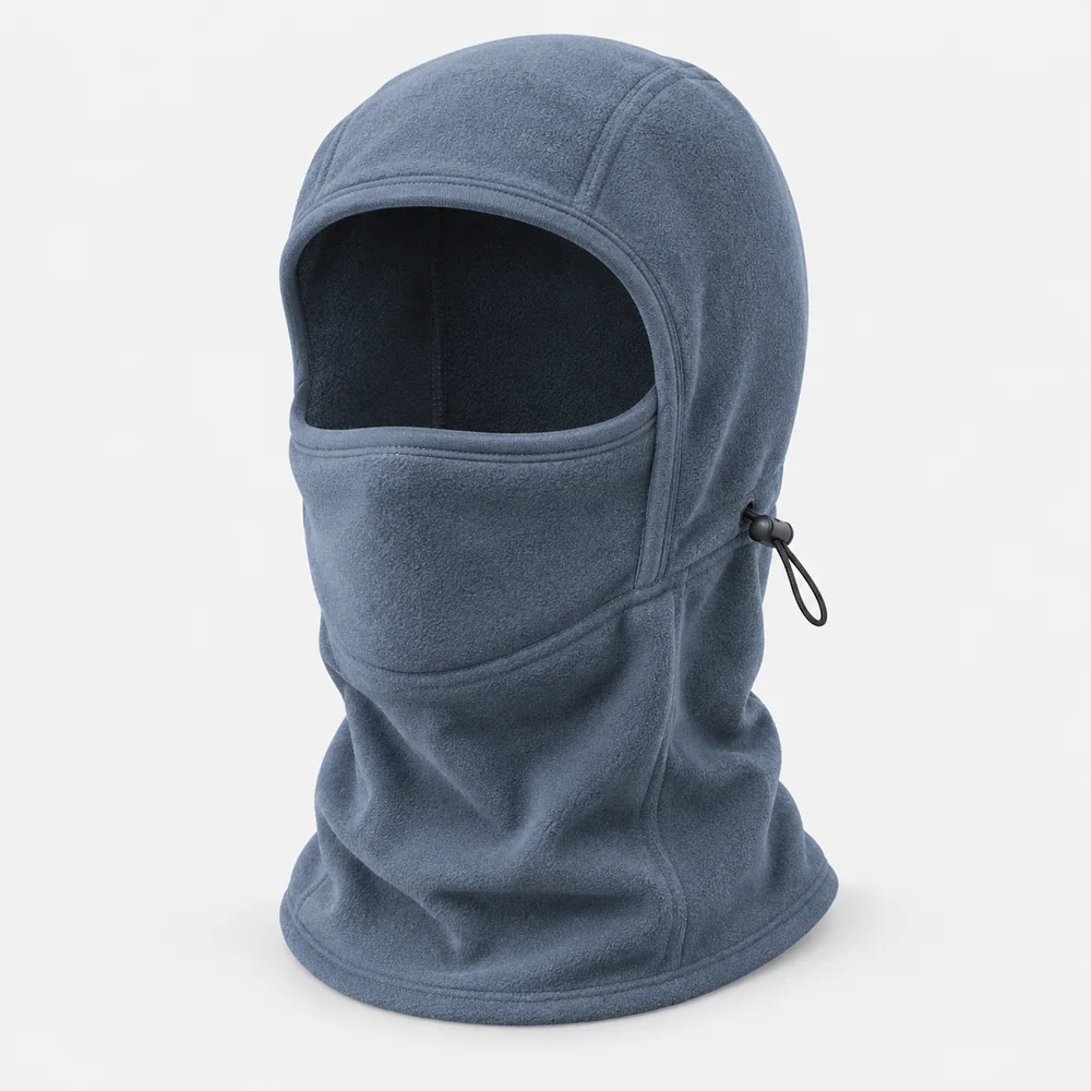 Blue Gray Drawcord Balaclava for OEM ski and snowboard programs
