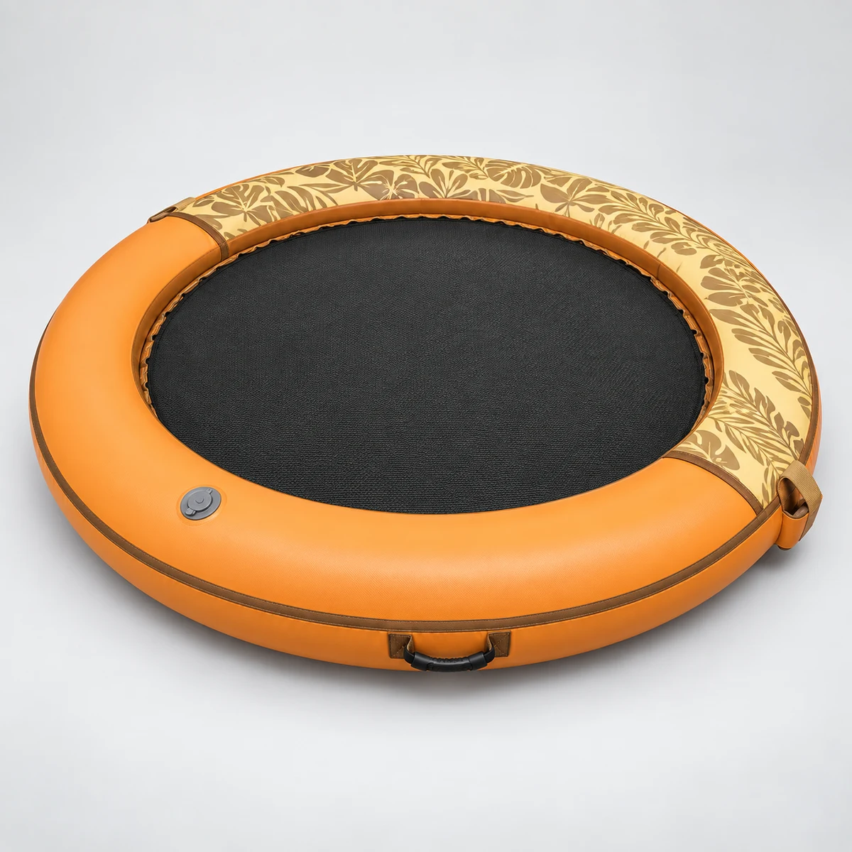 Orange Botanical Round Water Hammock FL-017, complete unbranded round water hammock
