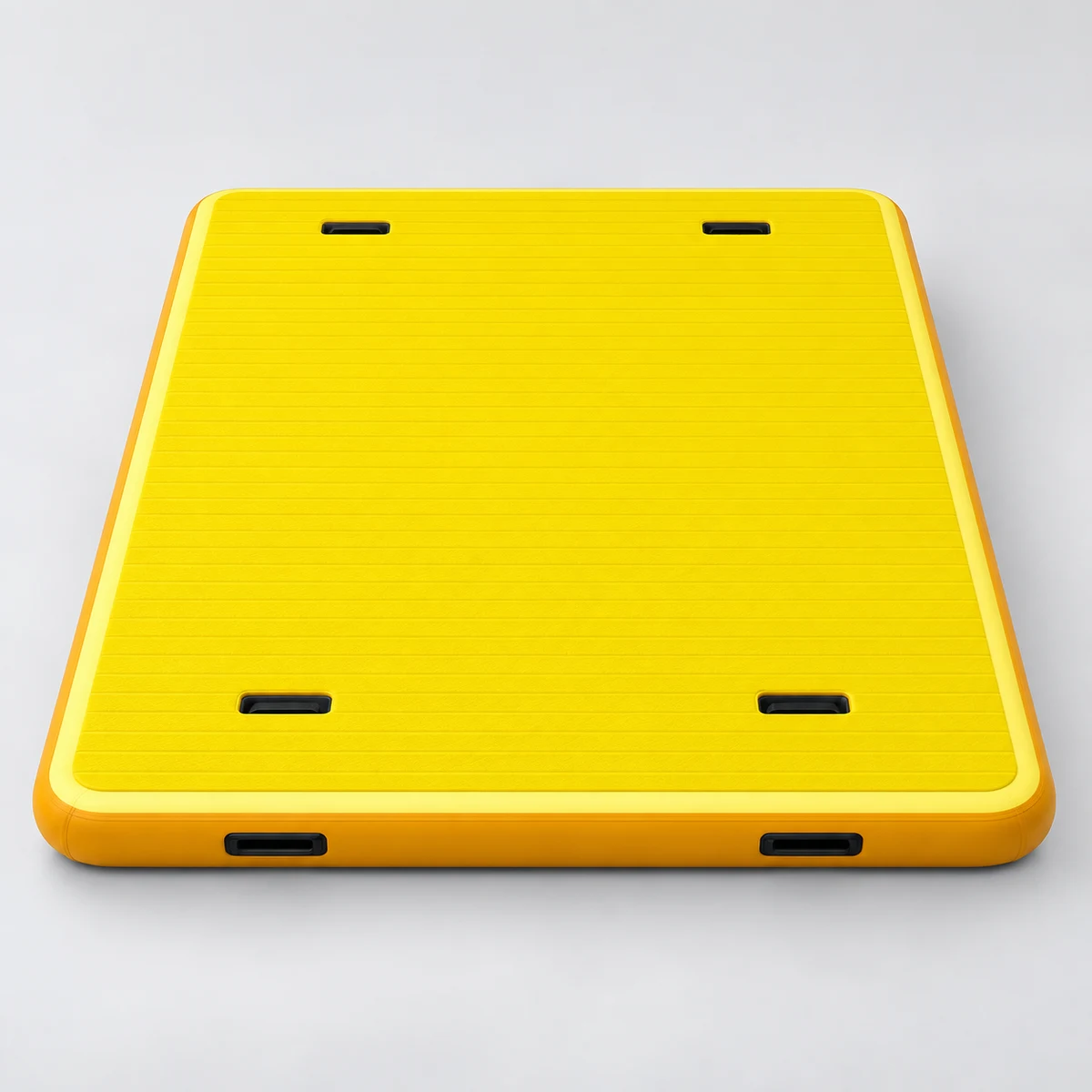 Yellow Low-Profile Floating Dock FL-024, complete unbranded product