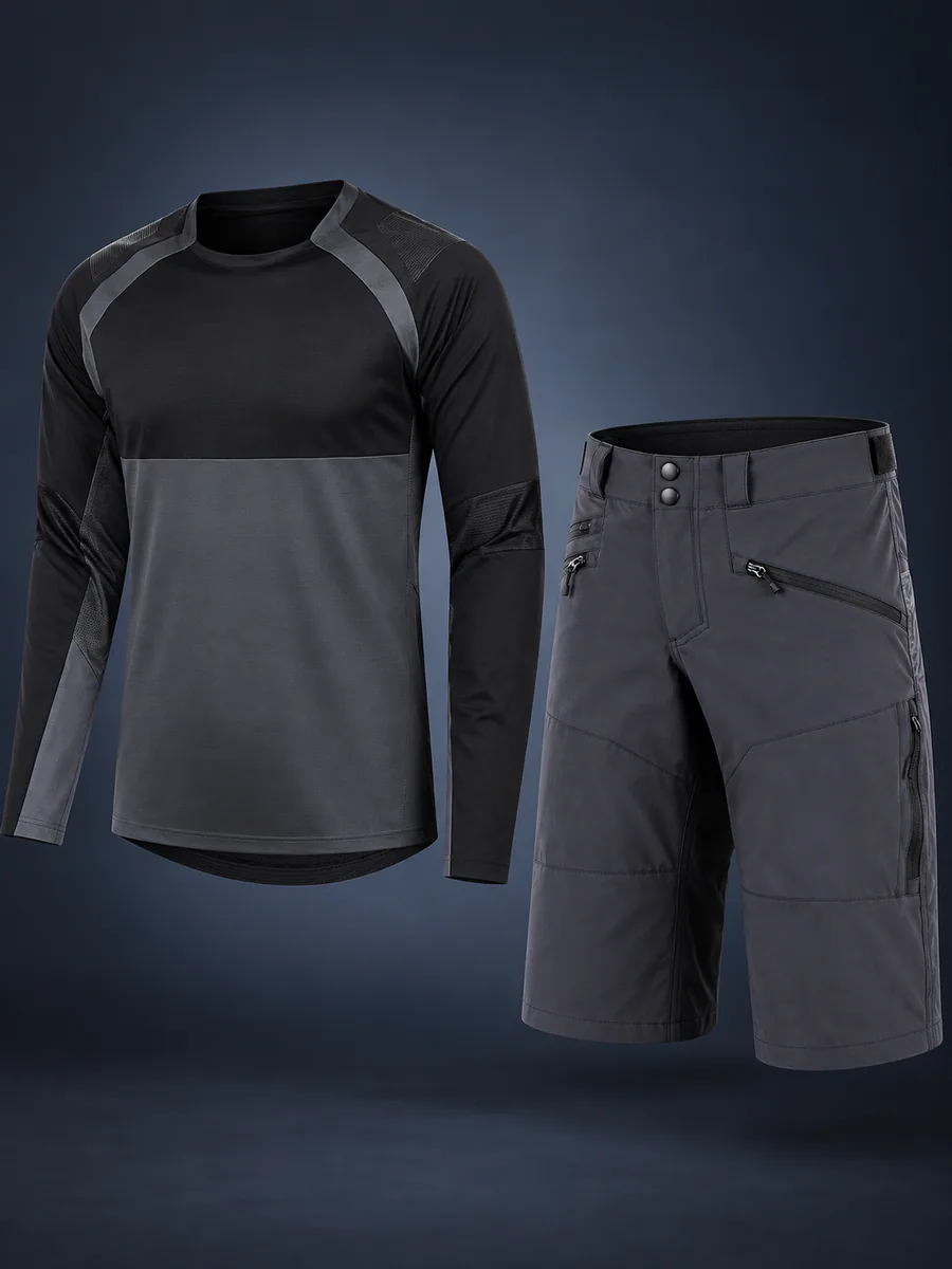 OEM Mountain Bike Wear MT20761 Long-Sleeve Mountain Bike Jersey by Wisp Outdoor