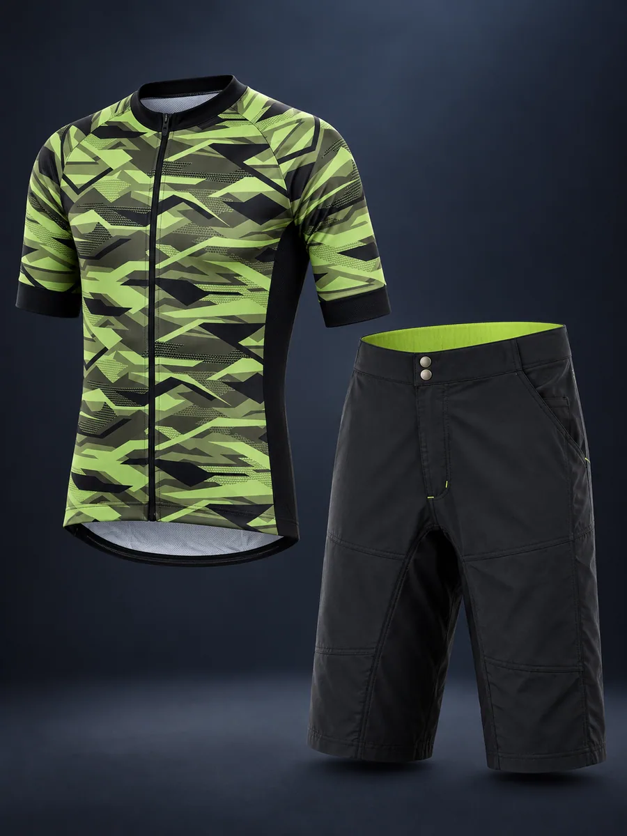 OEM Mountain Bike Wear CY20683 Camo Mountain Bike Jersey by Wisp Outdoor