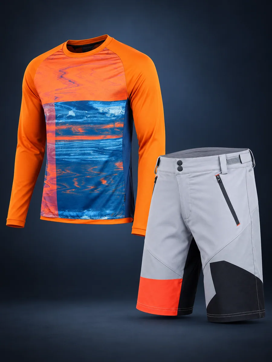 OEM Mountain Bike Wear MT20725-A Long-Sleeve Mountain Bike Jersey by Wisp Outdoor