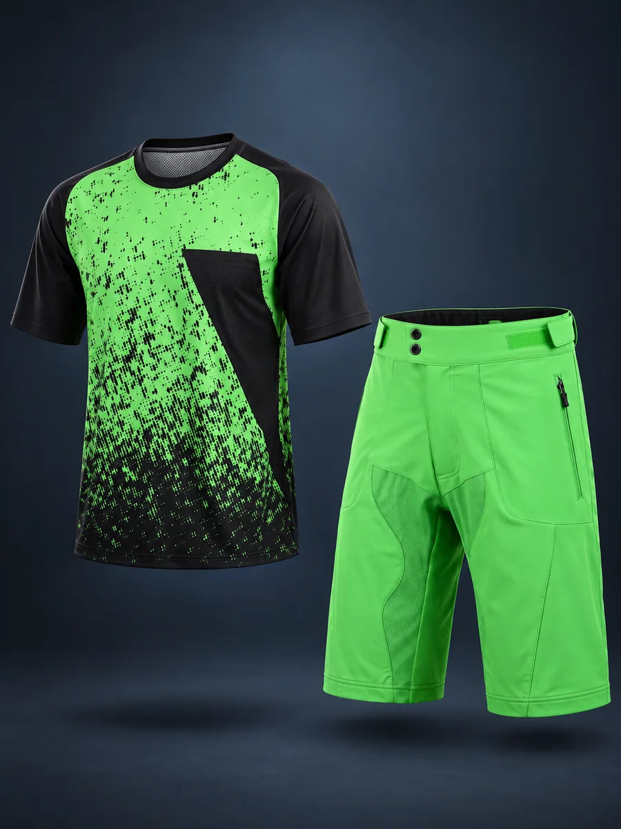 OEM Mountain Bike Wear MT20713 Short-Sleeve Mountain Bike Jersey by Wisp Outdoor